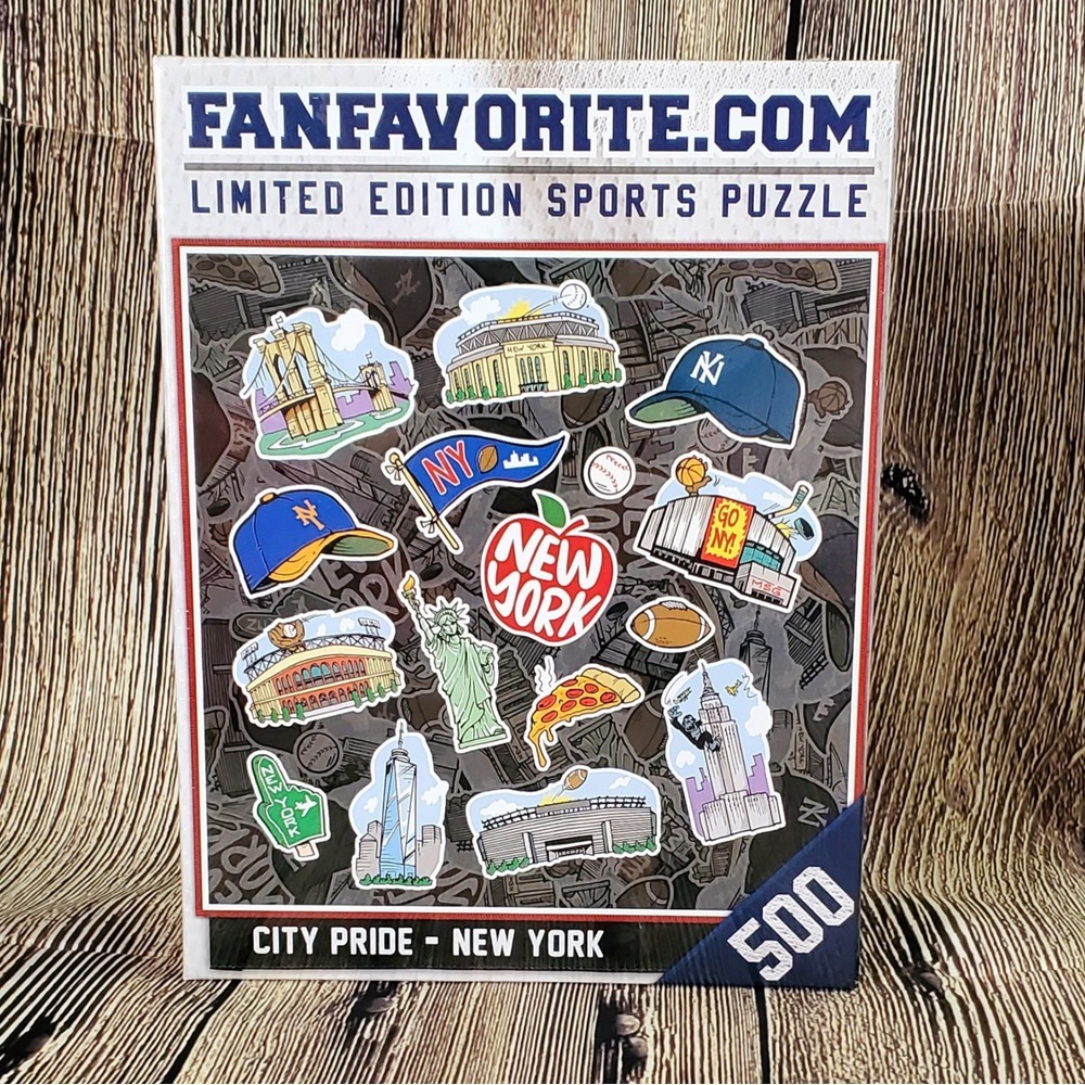 City‎ Pride - New York NY Jigsaw Puzzle 500 Limited Edition Sports Yankees Mets